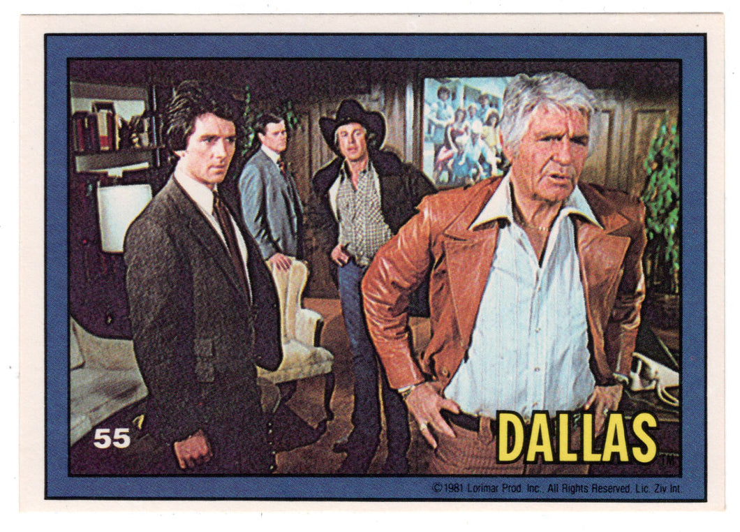 Jock Takes Command - Dallas (Trading Card) # 55 - 1981 Donruss - Mint