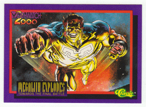 Megalith Explodes Towards the Final Battle (Trading Card) Deathwatch 2000 - 1993 Classic 87 - Mint