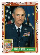 Chief of Staff General Merrill A. McPeak (Trading Card) Desert Storm Coalition for Peace - 1991 Topps # 7 - Mint