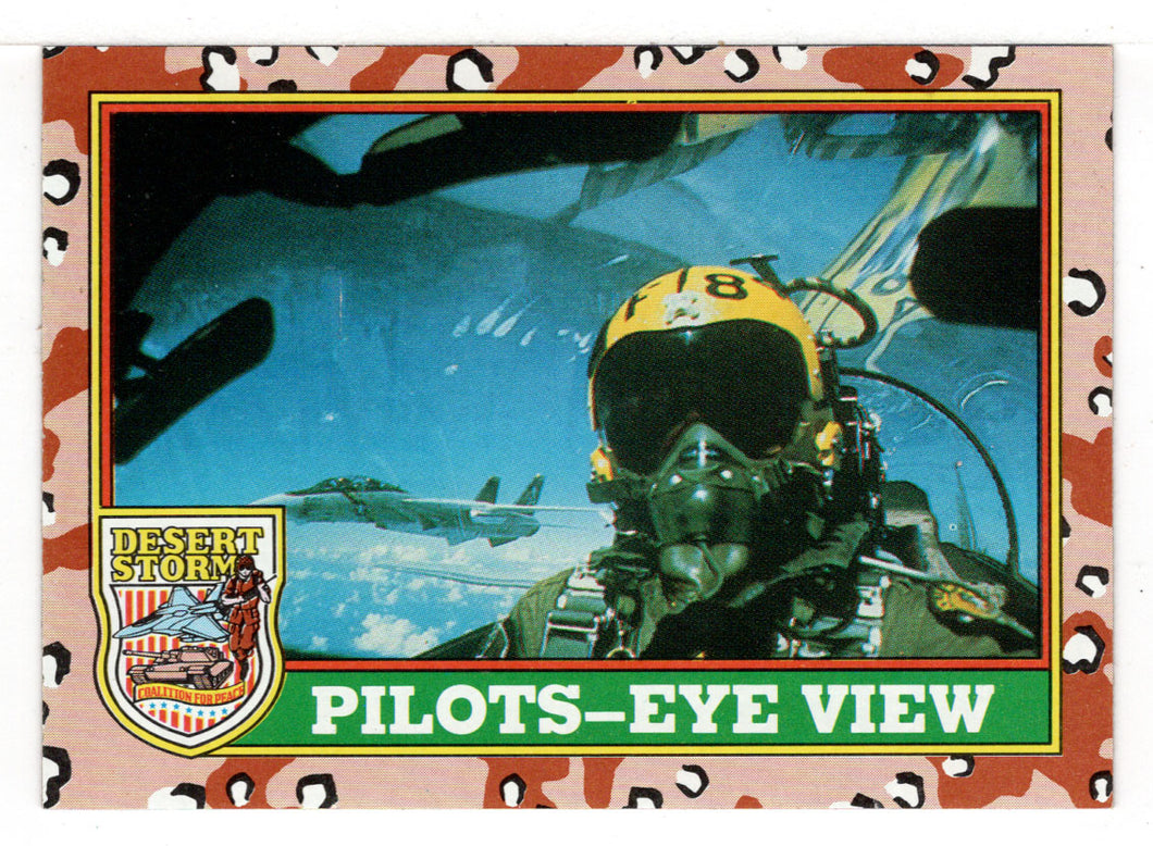 Pilots-Eye View (Trading Card) Desert Storm Coalition for Peace - 1991 Topps # 24 - Mint