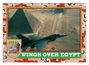 Wings over Egypt (Trading Card) Desert Storm Coalition for Peace - 1991 Topps # 31 - Mint