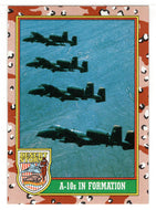 A-10s in Formation (Trading Card) Desert Storm Coalition for Peace - 1991 Topps # 34 - Mint