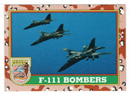 F-111 Bombers (Trading Card) Desert Storm Coalition for Peace - 1991 Topps # 36 - Mint