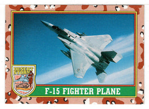 F-15 Fighter Plane (Trading Card) Desert Storm Coalition for Peace - 1991 Topps # 37 - Mint