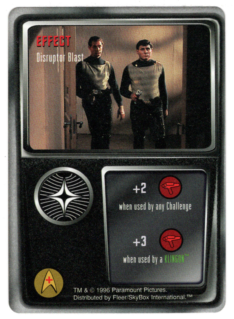 Effect - Disruptor Blast (Trading Card) - Star Trek The Card Game - 1996 Skybox - Mint