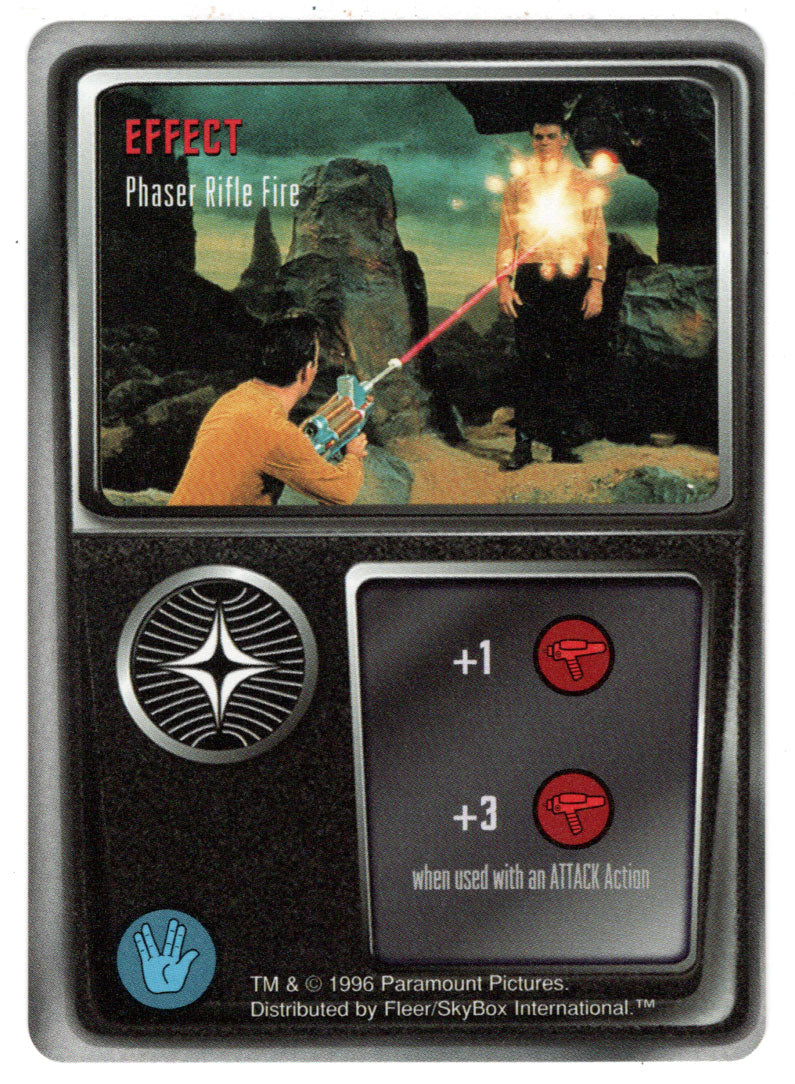 Effect - Phaser Rifle Fire (Trading Card) - Star Trek The Card Game - 1996 Skybox - Mint