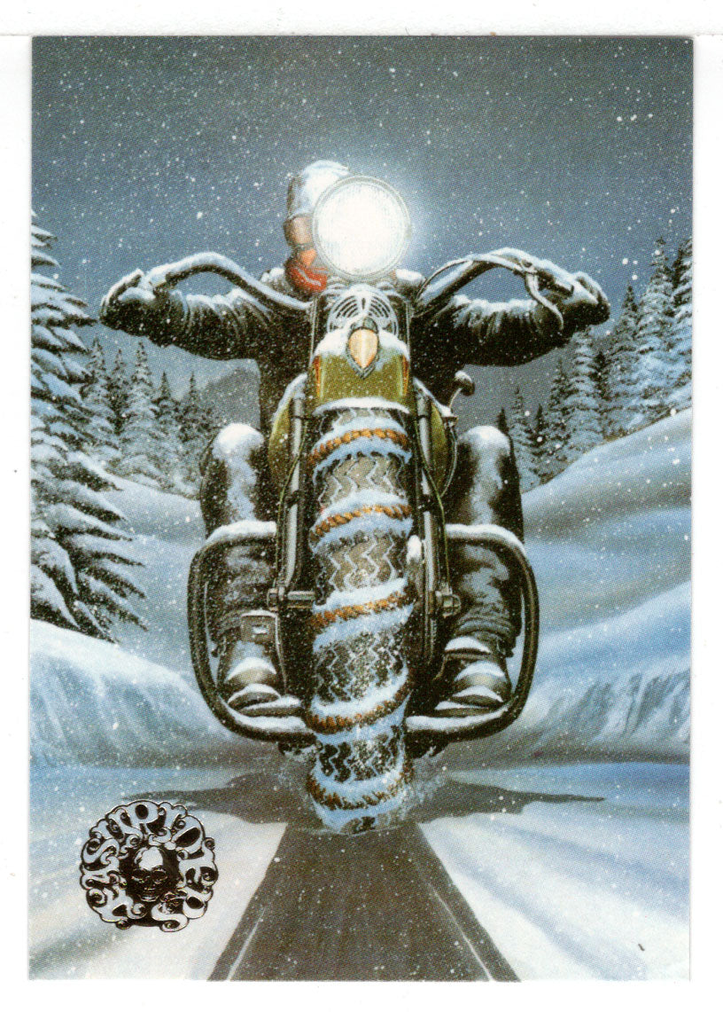 A Cold Winter Ride (Trading Card) Easyriders Motorcyles - 1993 Paisano Publications # 13 - Mint