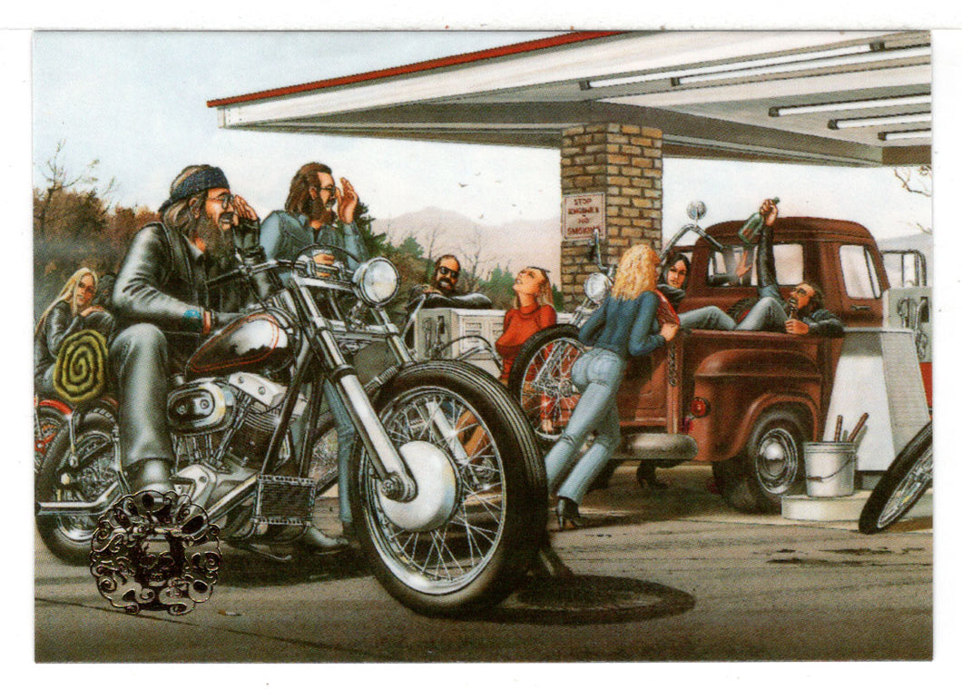 C'mon, Girls Push! (Trading Card) Easyriders Motorcyles - 1993 Paisano Publications # 22 - Mint