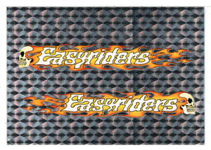 Easyriders Logo - Flames - Chrome (Trading Card) Easyriders Motorcyles - 1993 Paisano Publications # 94 - Mint