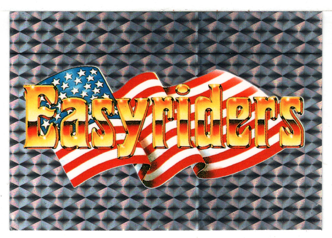 Easyriders Logo - USA Flag - Chrome (Trading Card) Easyriders Motorcyles - 1993 Paisano Publications # 98 - Mint