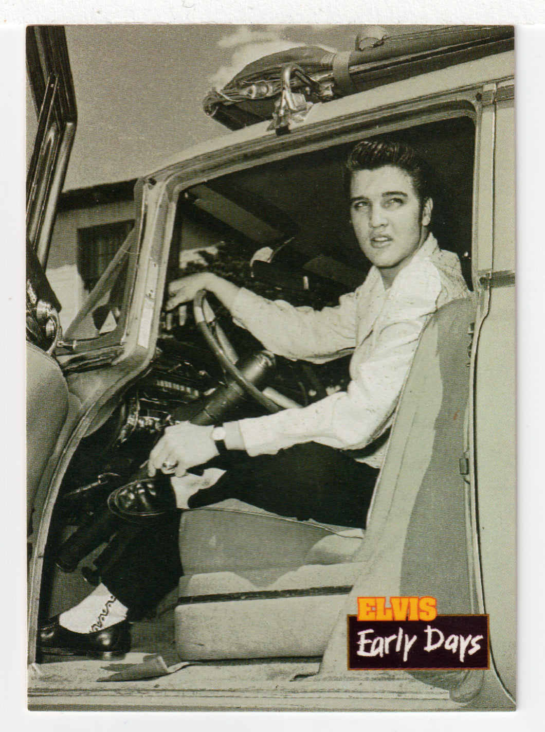 Elvis Early Days - On Tour in The Car (Trading Card) Elvis Collection - Series One - 1992 The River Group # 14 - Mint