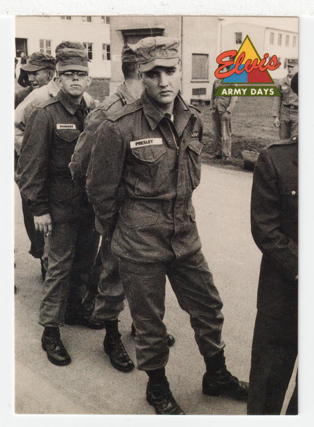 Elvis Army Days - Handsome, Young American Males (Trading Card) Elvis Collection - Series One - 1992 The River Group # 45 - Mint