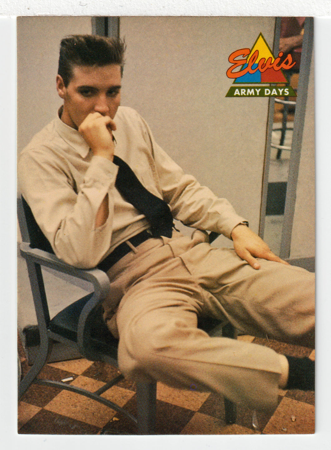 Elvis Army Days - Recording Session in Nashville (Trading Card) Elvis Collection - Series One - 1992 The River Group # 51 - Mint