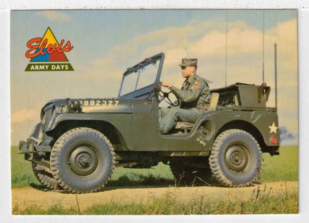 Elvis Army Days - Elvis Loved Cars (Trading Card) Elvis Collection - Series One - 1992 The River Group # 58 - Mint