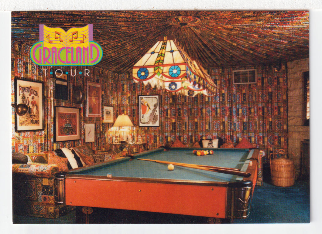 Graceland - The Pool Table (Trading Card) Elvis Collection - Series One - 1992 The River Group # 177 - Mint
