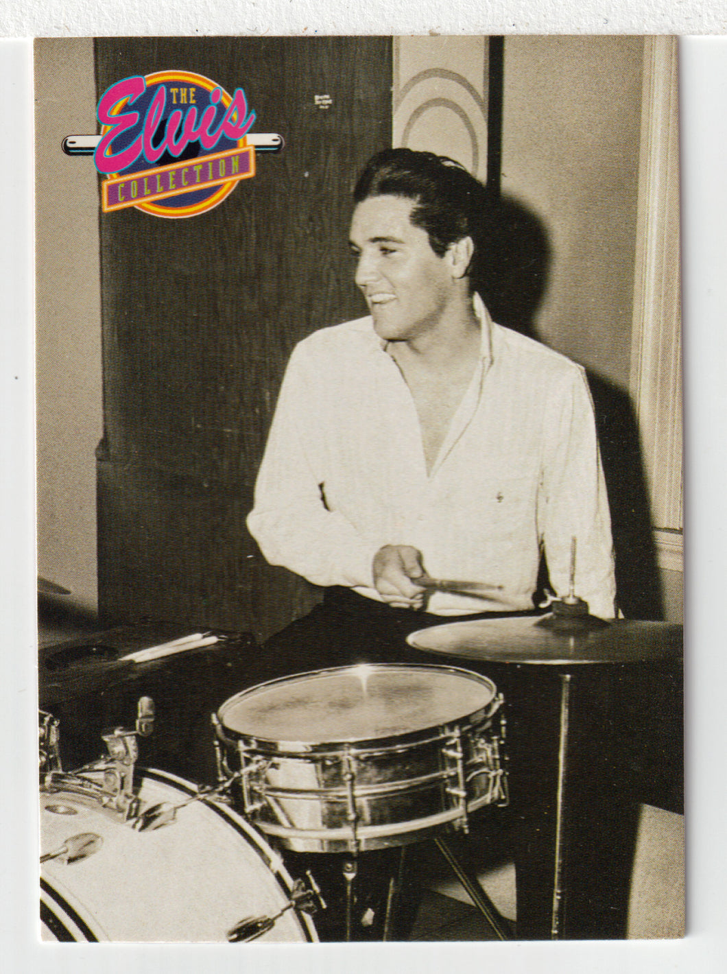 Elvis On The Drums (Trading Card) Elvis Collection - Series One - 1992 The River Group # 498 - Mint