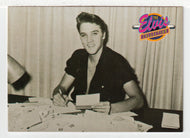 Elvis Writing Back to his Fan Club, 1956 (Trading Card) Elvis Collection - Series One - 1992 The River Group # 530 - Mint
