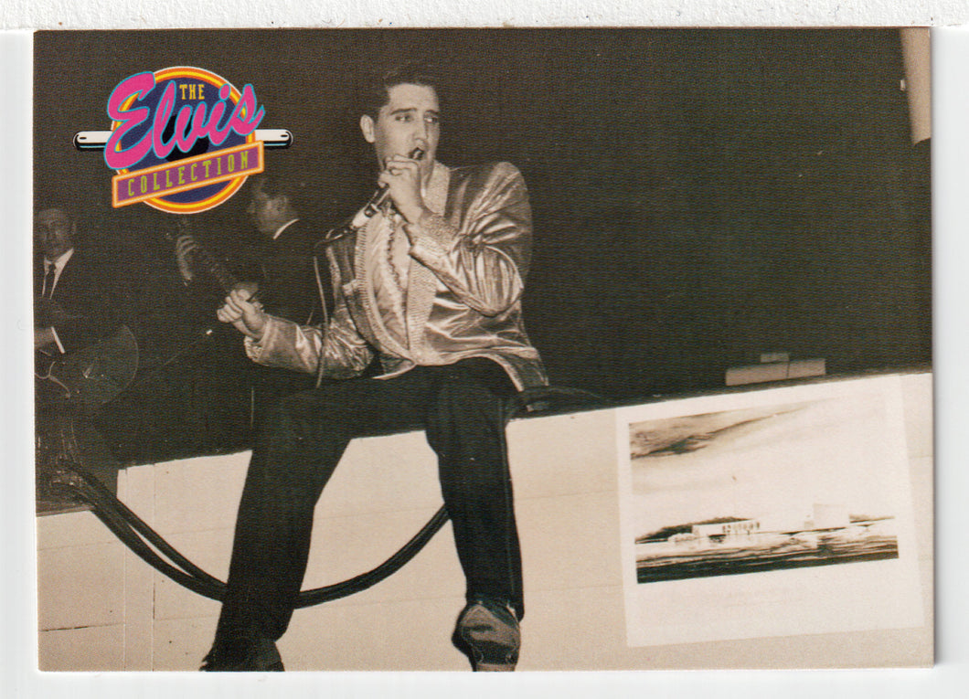 Elvis at Pearl Harbor Memorial (Trading Card) Elvis Collection - Series One - 1992 The River Group # 555 - Mint
