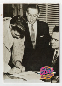 Elvis Signs with RCA Victor Records, November 20, 1955 (Trading Card) Elvis Collection - Series One - 1992 The River Group # 599 - Mint