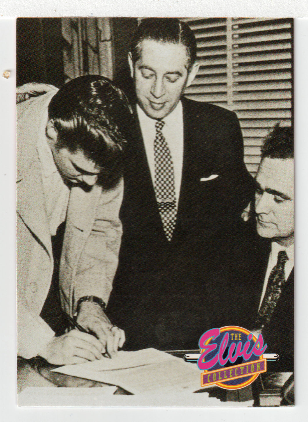 Elvis Signs with RCA Victor Records, November 20, 1955 (Trading Card) Elvis Collection - Series One - 1992 The River Group # 599 - Mint