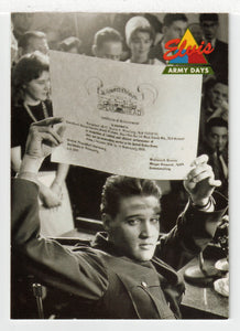 Elvis Army Days - Press Conference (Trading Card) Elvis Collection - Series Two - 1992 The River Group # 32 - Mint