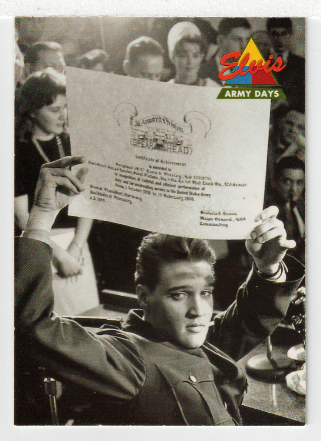 Elvis Army Days - Press Conference (Trading Card) Elvis Collection - Series Two - 1992 The River Group # 32 - Mint