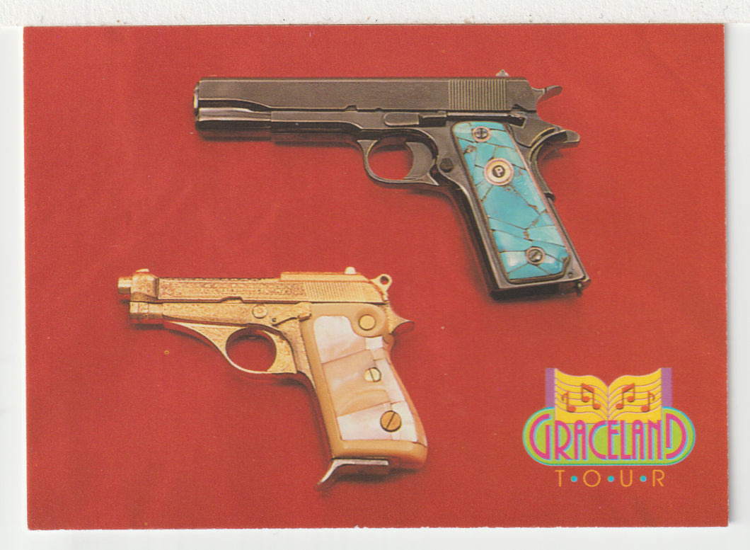 Graceland - Gun Collection (Trading Card) Elvis Collection - Series Two - 1992 The River Group # 185 - Mint