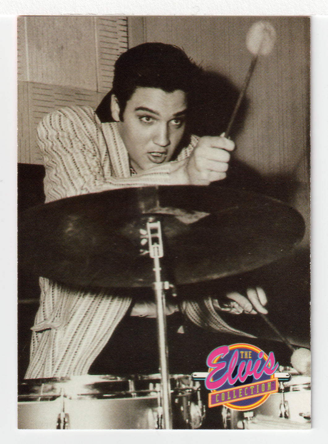 Elvis as a Drummer (Trading Card) Elvis Collection - Series Two - 1992 The River Group # 568 - Mint