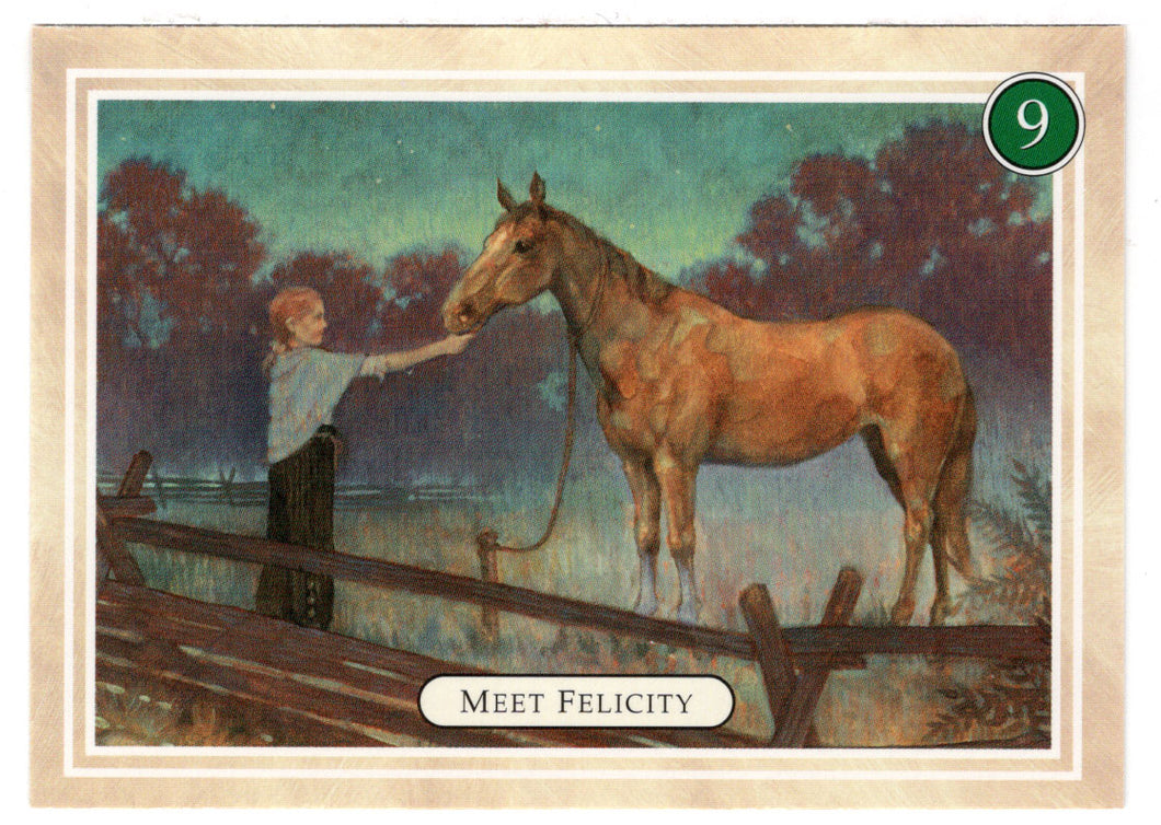Felicity - Feeding Penny - American Girl (Trading Card) # 9 - 1994 Pleasant Company - Mint