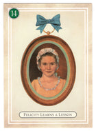 Felicity - Learning a Lesson, Elizabeth Cole - American Girl (Trading Card) # 14 - 1994 Pleasant Company - Mint