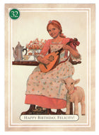 Felicity - Happy Birthday, A Spring Birthday - American Girl (Trading Card) # 32 - 1994 Pleasant Company - Mint