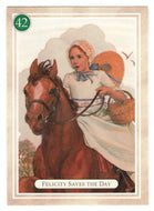 Felicity - Saves the Day, Horseback Riding - American Girl (Trading Card) # 42 - 1994 Pleasant Company - Mint