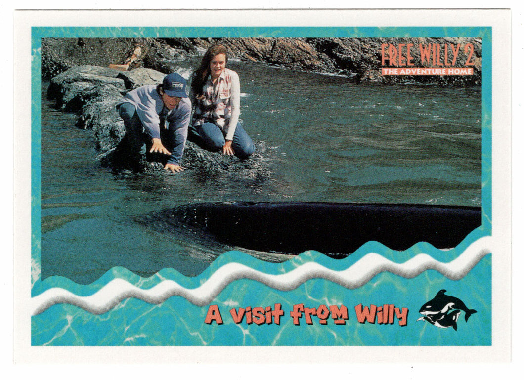 A Visit from Willy (Trading Card) Free Willy 2 - 1995 Skybox # 18 - Mint