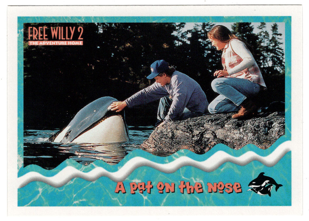 A Pat on The Nose (Trading Card) Free Willy 2 - 1995 Skybox # 19 - Mint