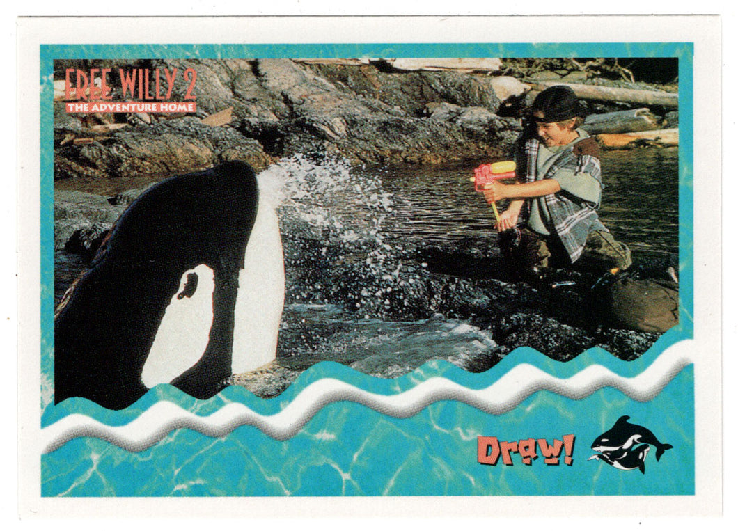 Draw! (Trading Card) Free Willy 2 - 1995 Skybox # 28 - Mint