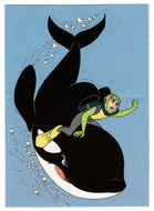 Jesse and Willy - Pop-Ups (Trading Card) Free Willy 2 - 1995 Skybox # P-8 - Mint