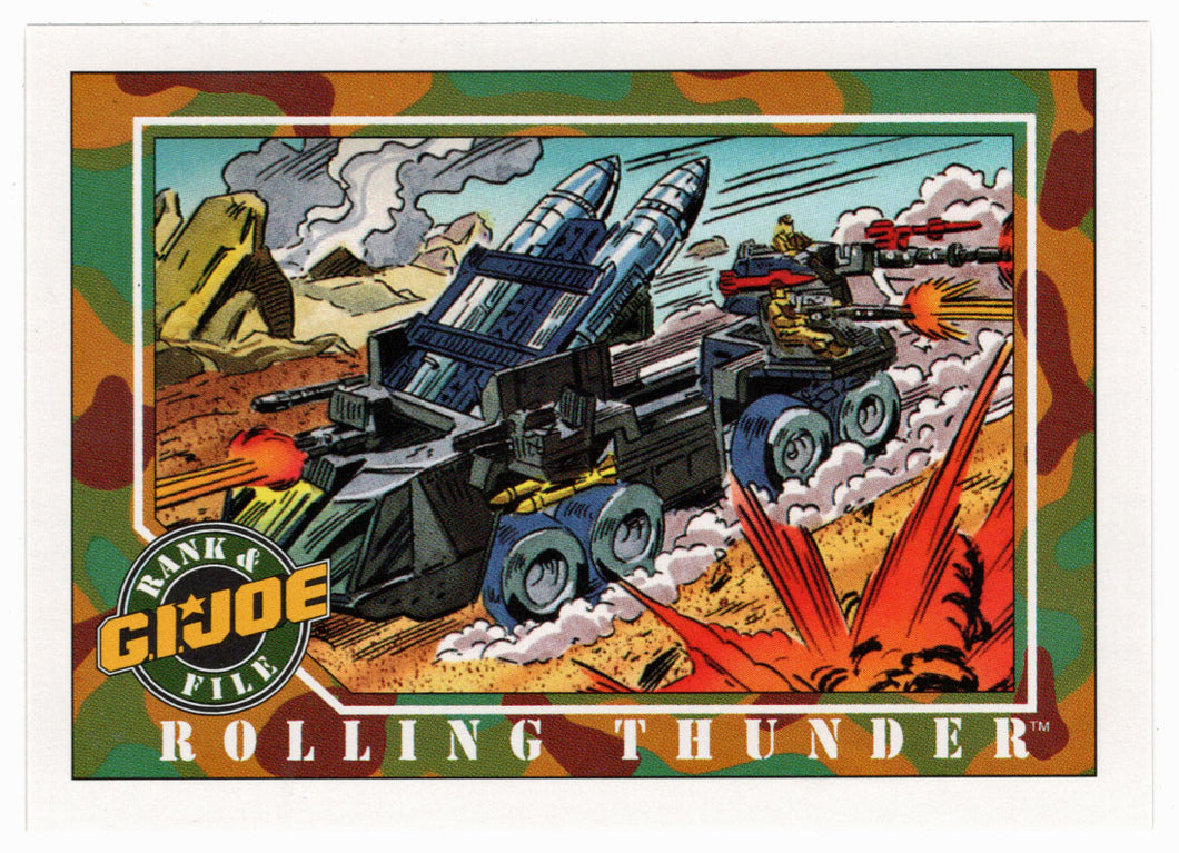 Rolling Thunder - G.I. Joe Series 1 - 1991 Impel # 9 - Mint