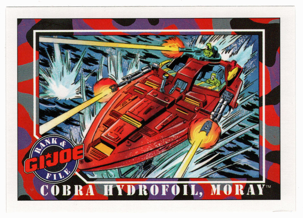 Cobra Hydrofoil, Moray - G.I. Joe Series 1 - 1991 Impel # 17 - Mint