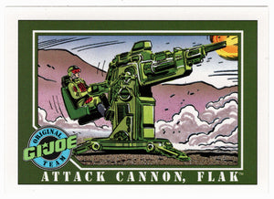 Flak Attack Cannon - G.I. Joe Series 1 - 1991 Impel # 56 - Mint