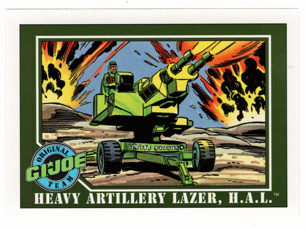 H.A.L. Heavy Artillery Lazer - G.I. Joe Series 1 - 1991 Impel # 58 - Mint