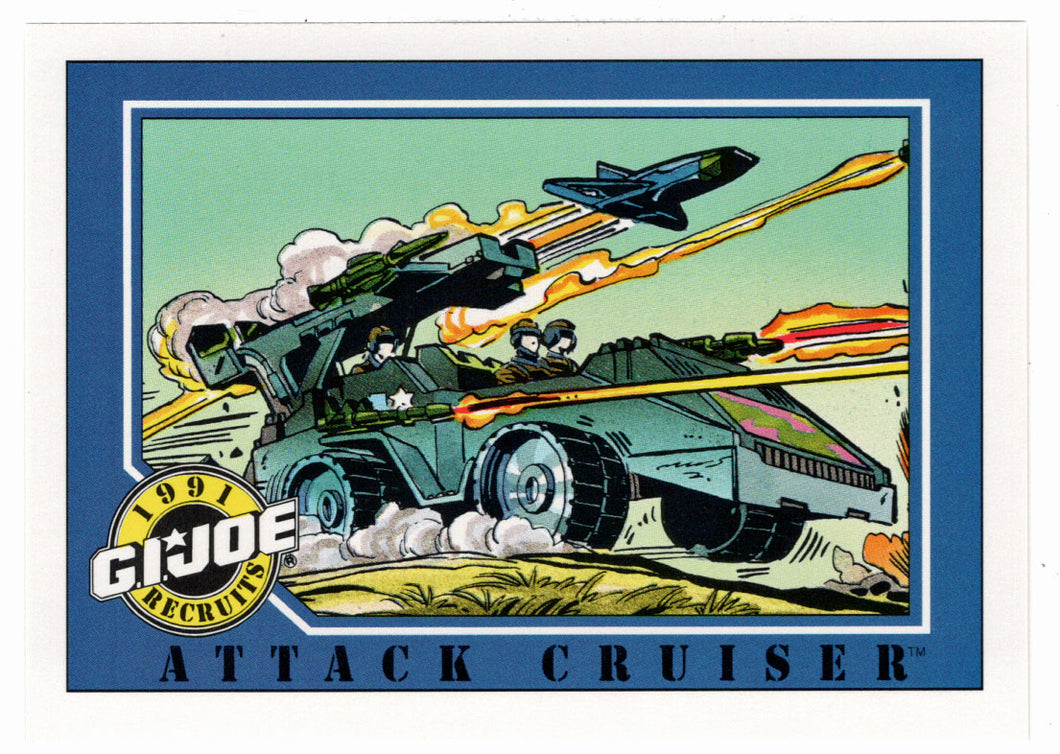 Attack Cruiser - G.I. Joe Series 1 - 1991 Impel # 113 - Mint