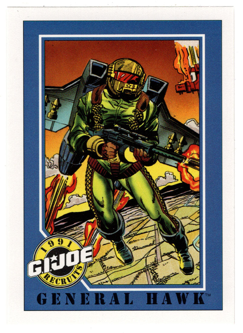General Hawk - G.I. Joe Series 1 - 1991 Impel # 123 - Mint