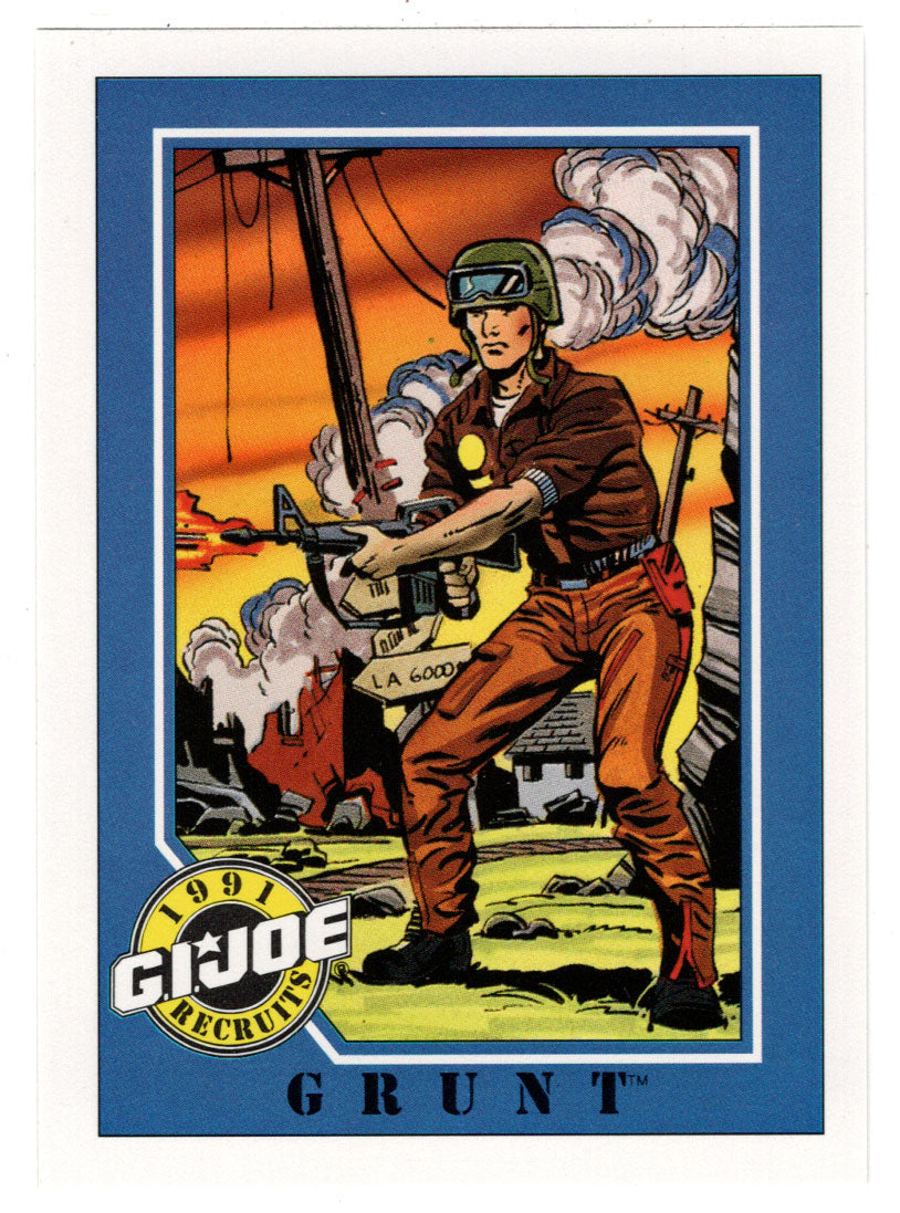 Grunt - G.I. Joe Series 1 - 1991 Impel # 137 - Mint