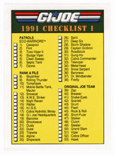 Load image into Gallery viewer, Checklist # 1 - G.I. Joe Series 1 - 1991 Impel # 199 - Mint
