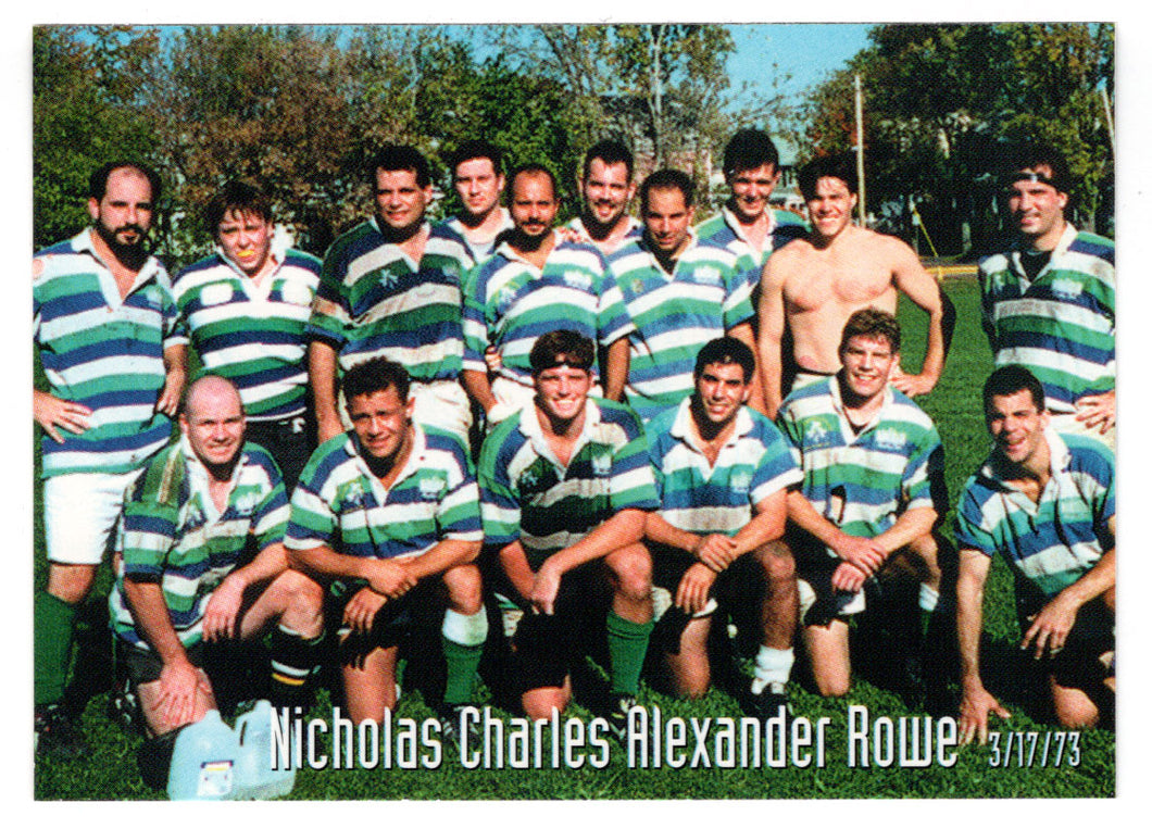 Nicholas Charles Alexander Rowe (Trading Card) Heroes of the World Trade Center Memorial - Tribute - 2002 Chestnut Publications # 8 - Mint