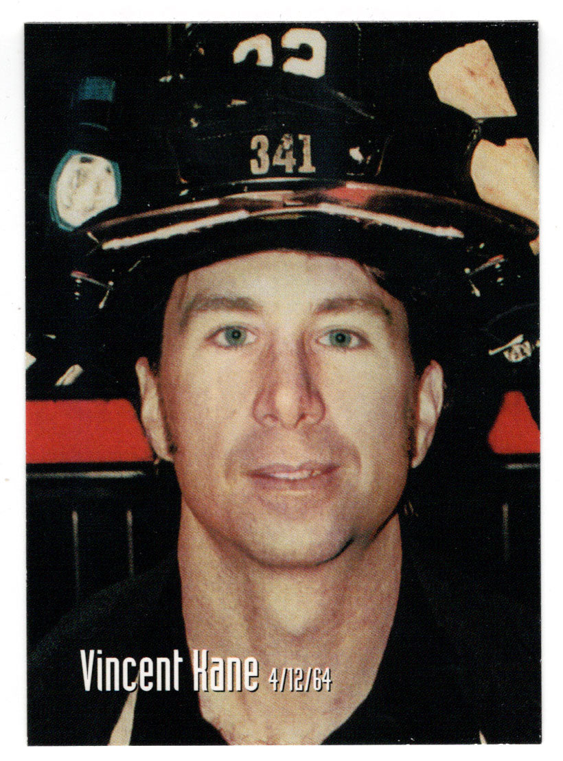 Vincent Kane (Trading Card) Heroes of the World Trade Center Memorial - Tribute - 2002 Chestnut Publications # 33 - Mint