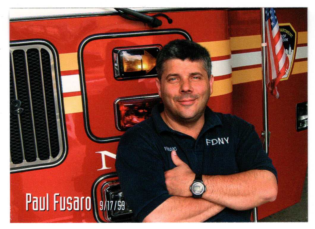 Paul Fusaro (Trading Card) Heroes of the World Trade Center Memorial - Tribute - 2002 Chestnut Publications # 48 - Mint