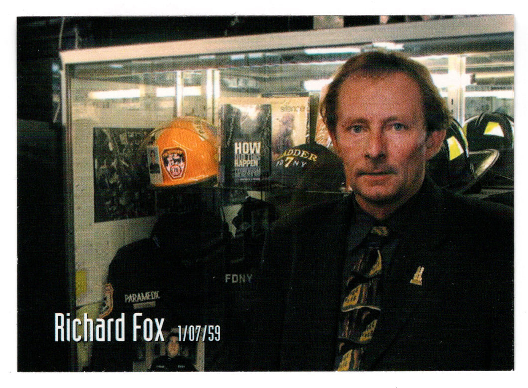 Richard Fox (Trading Card) Heroes of the World Trade Center Memorial - Tribute - 2002 Chestnut Publications # 56 - Mint