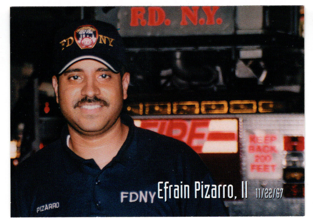 Efram Pizarro, II (Trading Card) Heroes of the World Trade Center Memorial - Tribute - 2002 Chestnut Publications # 71 - Mint