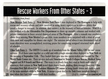 Load image into Gallery viewer, Rescue Workers From Other States - Part # 3 (Trading Card) Heroes of the World Trade Center Memorial - Tribute - 2002 Chestnut Publications # 129 - Mint
